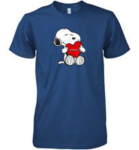 Load image into Gallery viewer, Valentine Snoopy Hugging Heart T-shirt Premium Men's T-Shirt