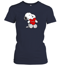 Load image into Gallery viewer, Valentine Snoopy Hugging Heart T-shirt Women's T-Shirt